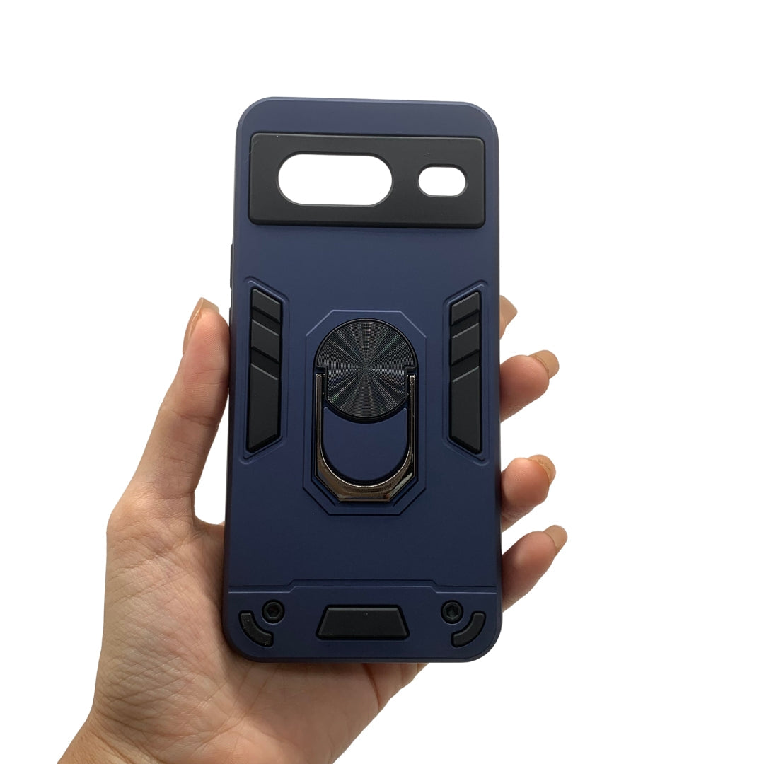 Pixel 8 Hard Case with Ring Holder - Shockproof Slim Cover