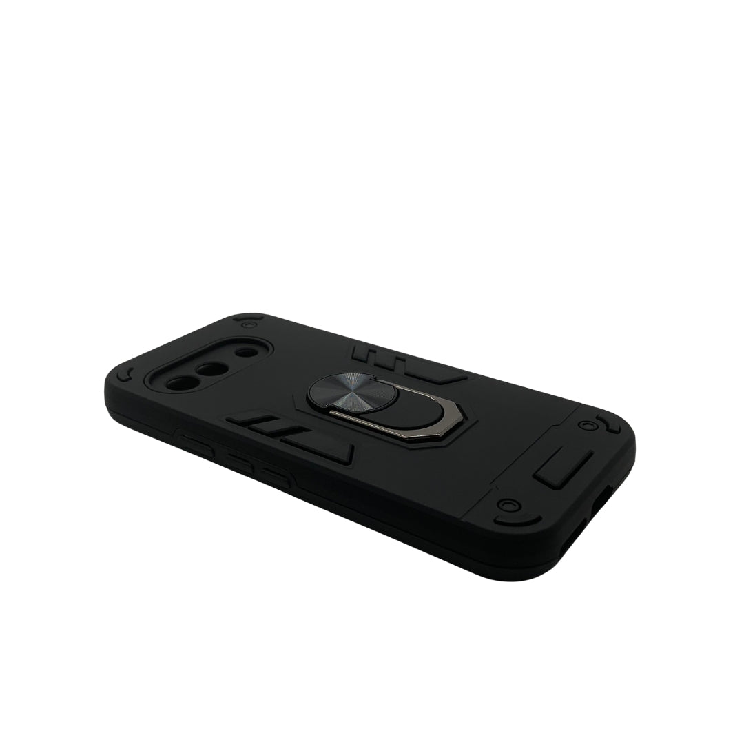 Pixel 9A Hard PC Case with Ring Holder - Shockproof Slim Cover