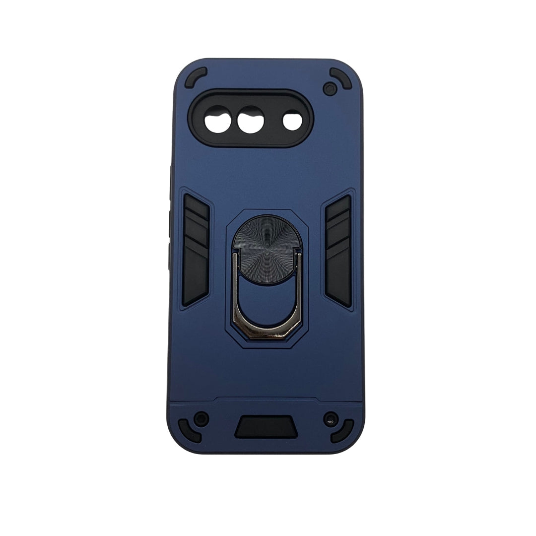 Pixel 9A Hard PC Case with Ring Holder - Shockproof Slim Cover