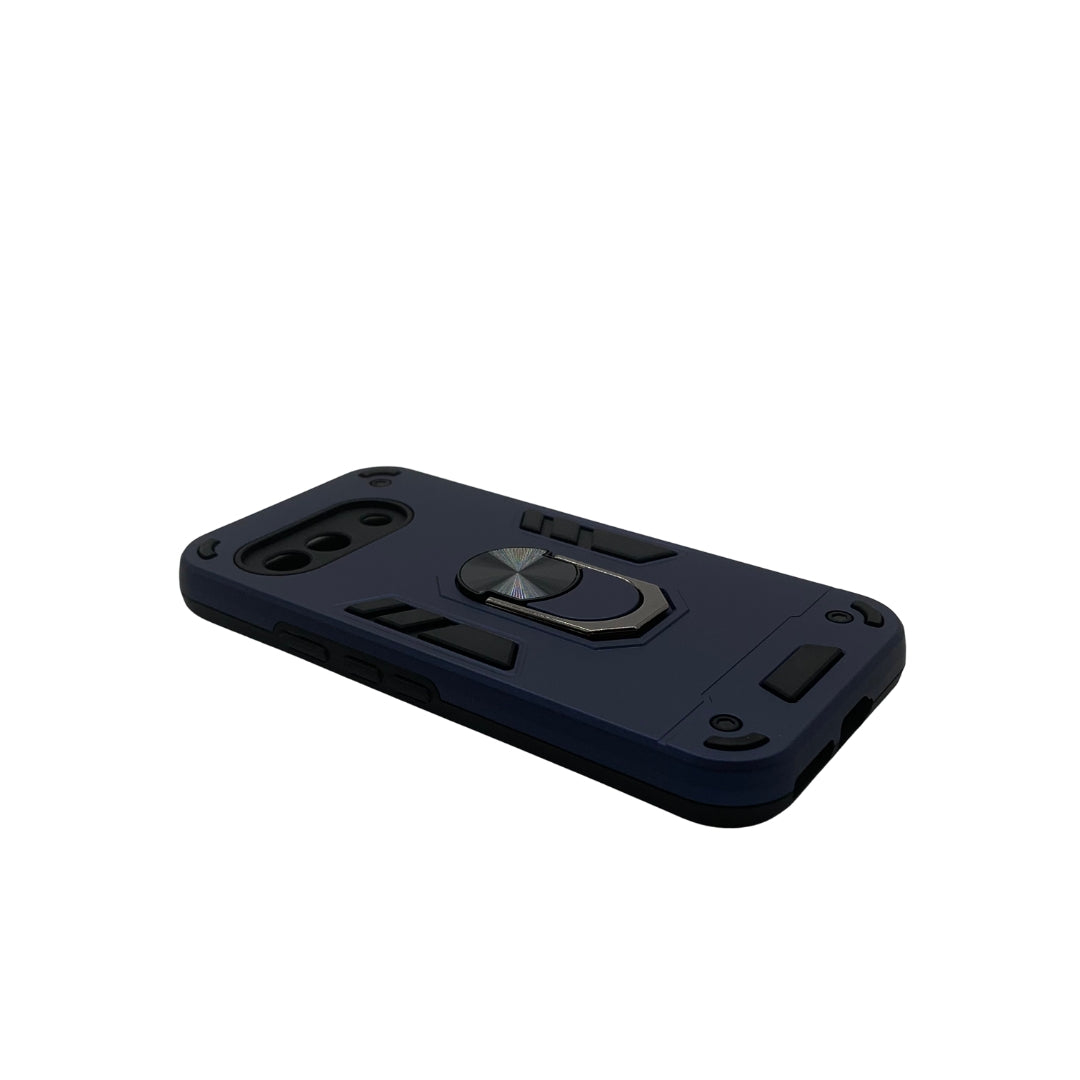 Pixel 9A Hard PC Case with Ring Holder - Shockproof Slim Cover