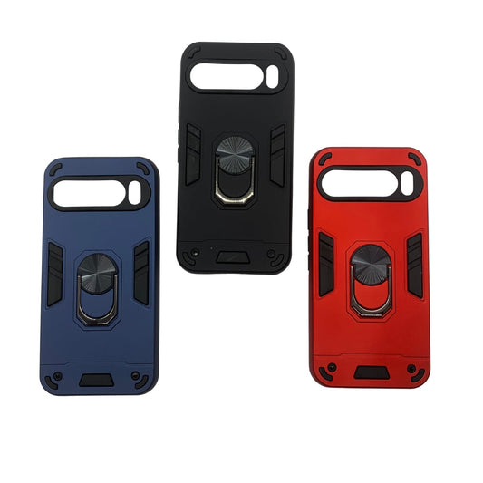 Pixel 9 Pro XL Hard PC Case with Ring Holder - Shockproof Slim Cover