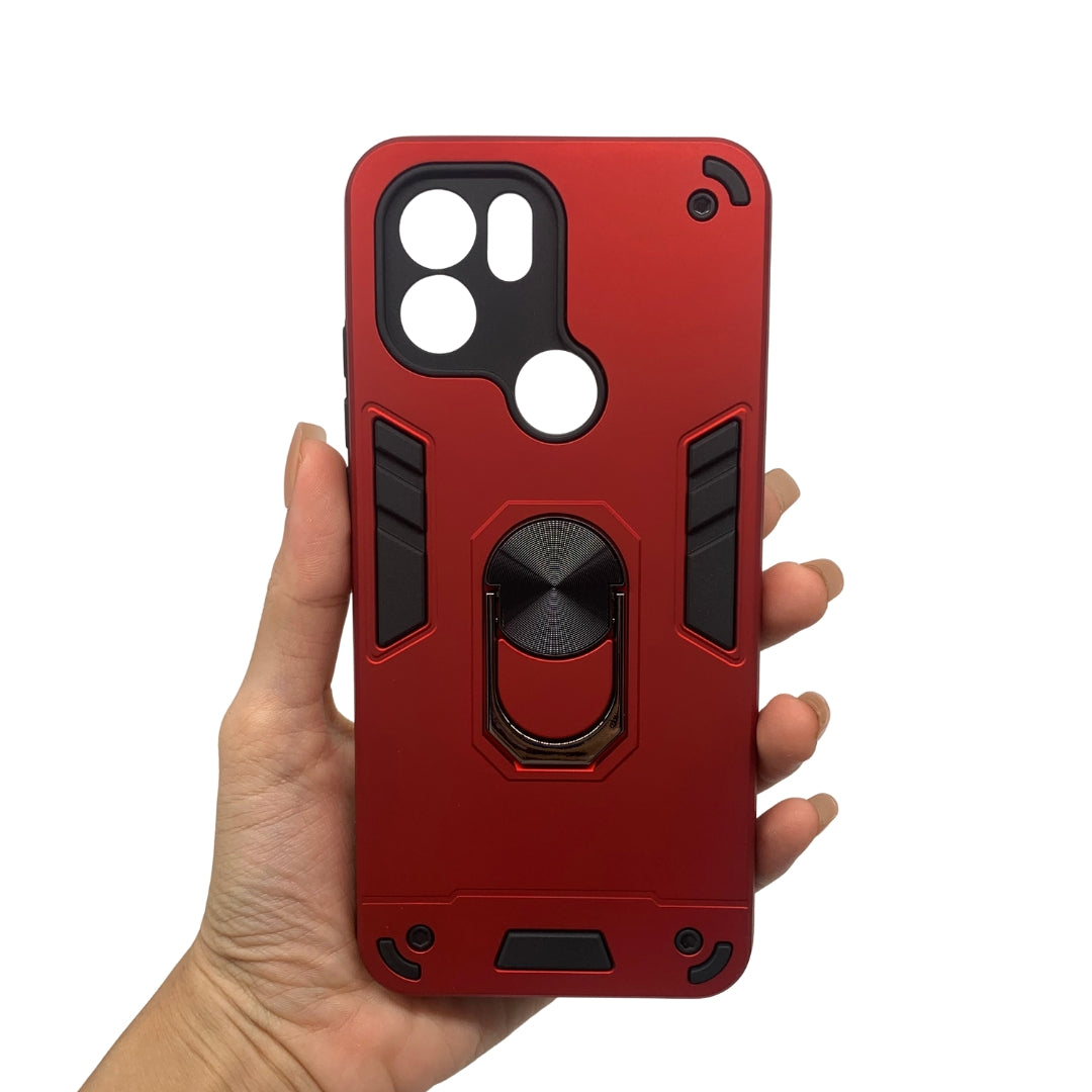 Redmi A1 Plus Hard PC Shockproof Slim Case w/ Ring Holder