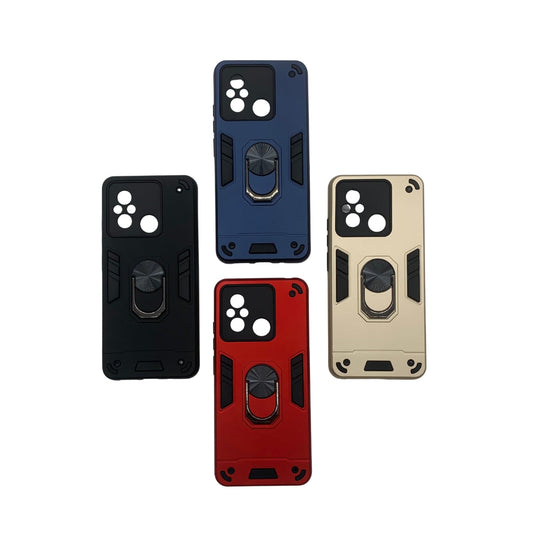 Redmi 12C Hard Shockproof Case w/ Ring Holder Slim Back Cover