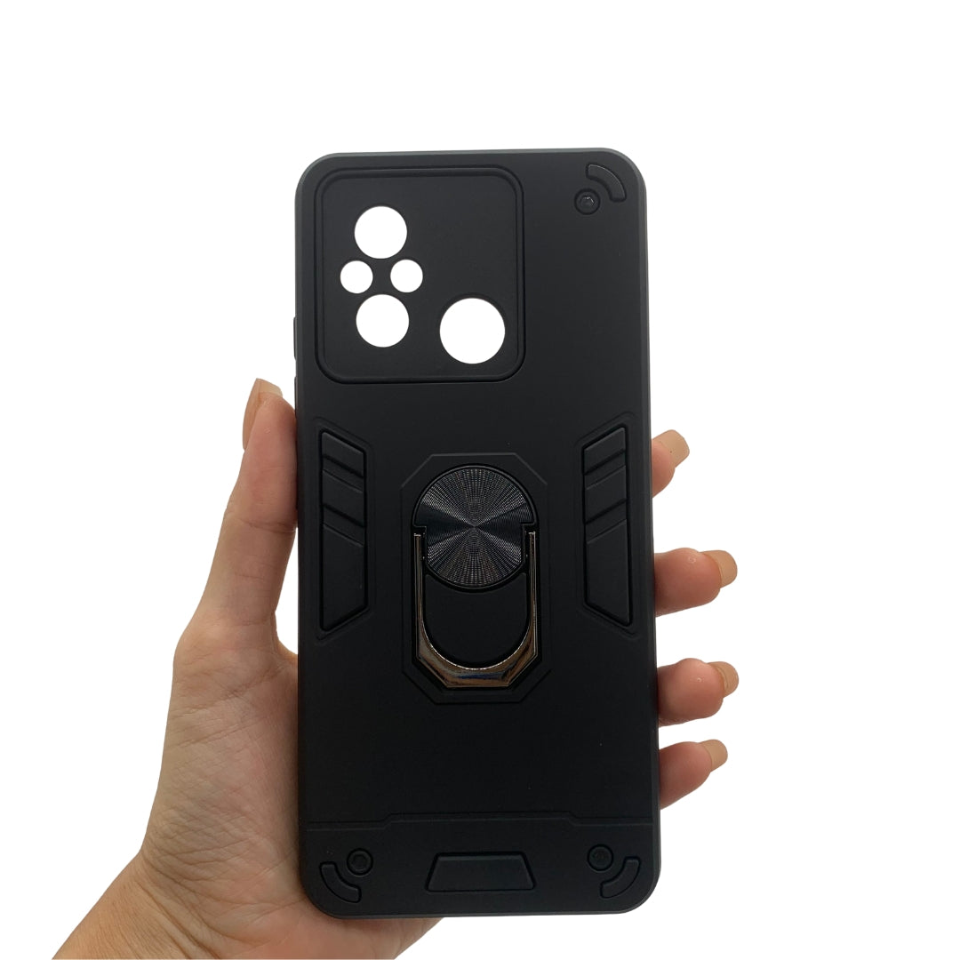 Redmi 12C Hard Shockproof Case w/ Ring Holder Slim Back Cover