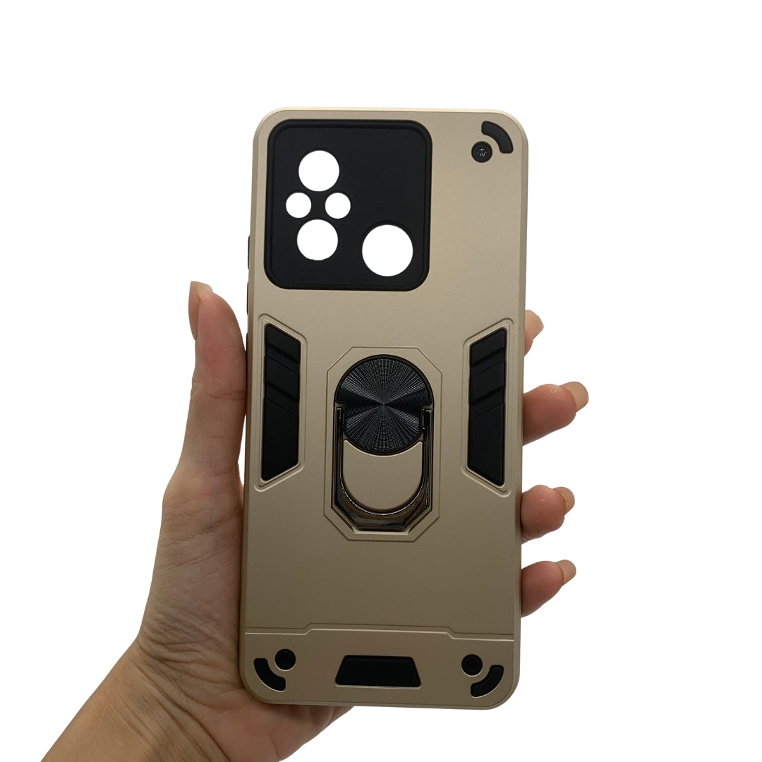 Redmi 12C Hard Shockproof Case w/ Ring Holder Slim Back Cover