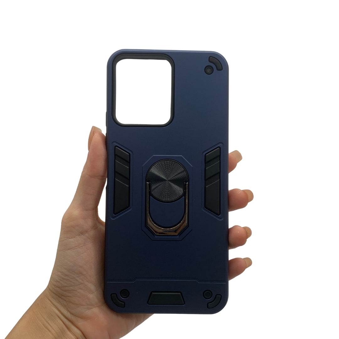 Redmi 12 4G Hard PC Shockproof Case with Ring Holder