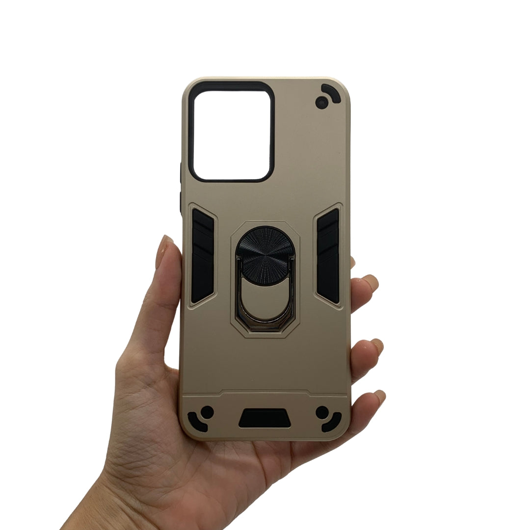 Redmi 12 4G Hard PC Shockproof Case with Ring Holder