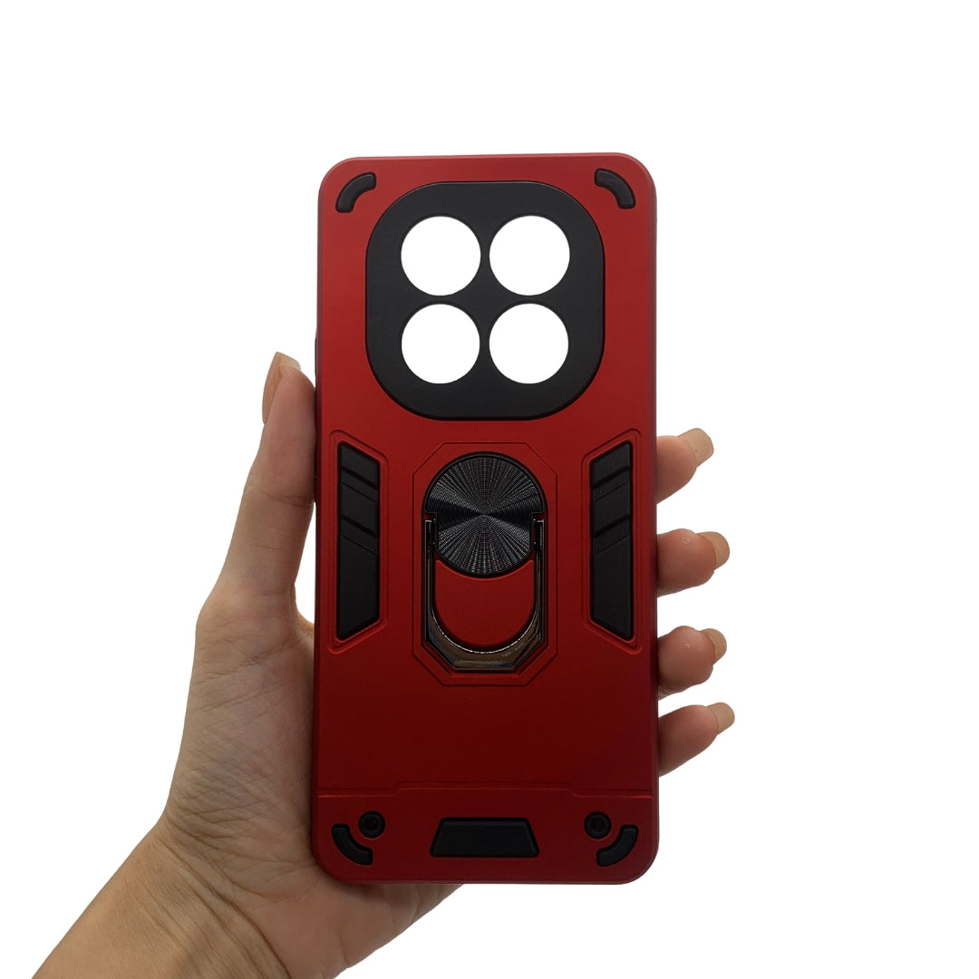 Redmi Note 14 Pro Plus Hard PC Case | Shockproof Slim Cover with Ring Holder