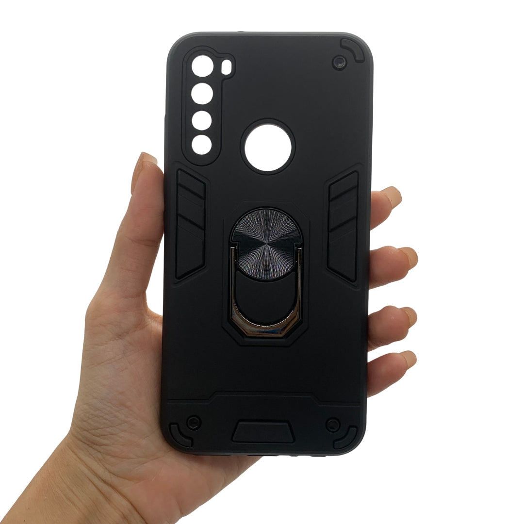 Redmi Note 8 Hard PC Case with Ring Holder - Shockproof Slim Cover