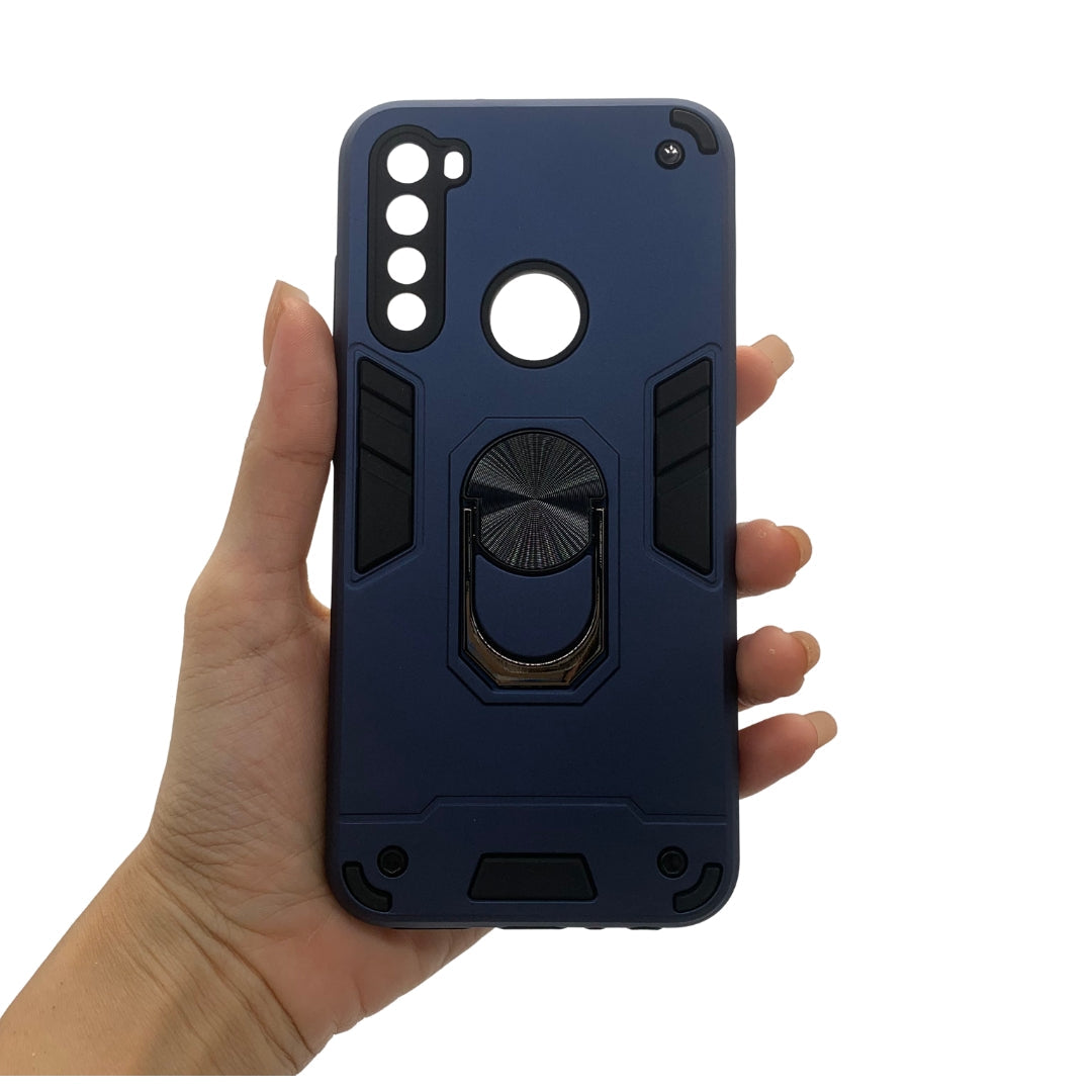 Redmi Note 8 Hard PC Case with Ring Holder - Shockproof Slim Cover