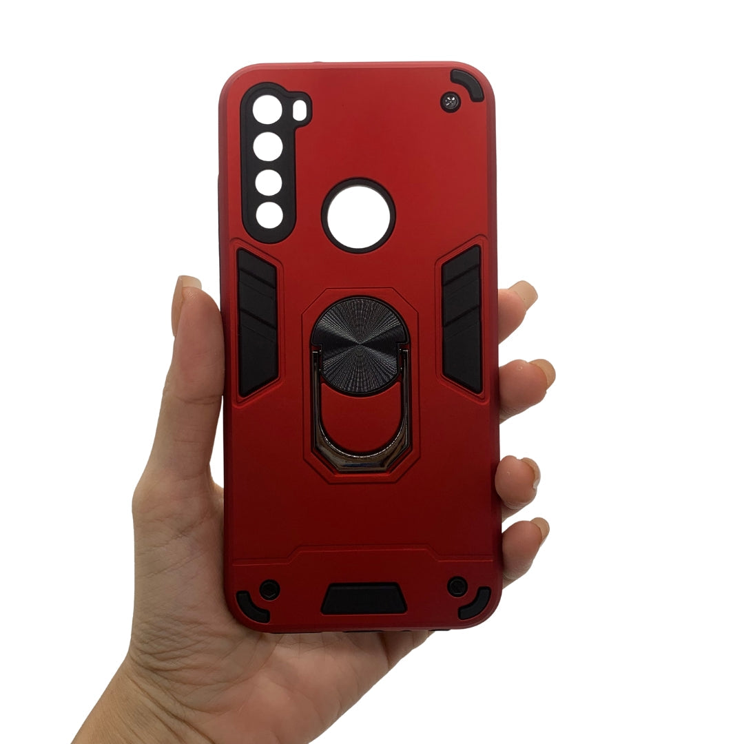 Redmi Note 8 Hard PC Case with Ring Holder - Shockproof Slim Cover