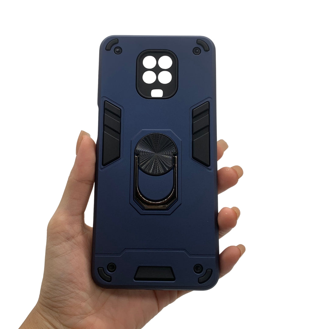 Redmi Note 9S Hard PC Shockproof Case with Ring Holder