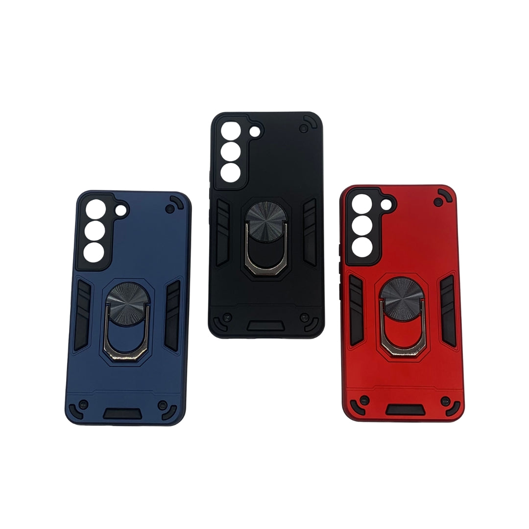 Samsung S22 Hard PC Case with Ring Holder, Shockproof Slim Cover