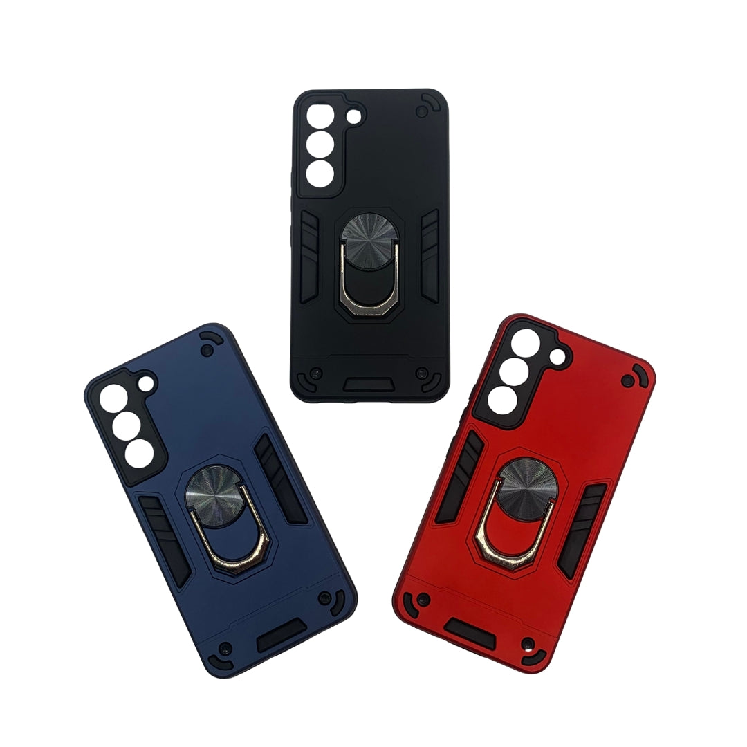 Samsung S22 Hard PC Case with Ring Holder, Shockproof Slim Cover