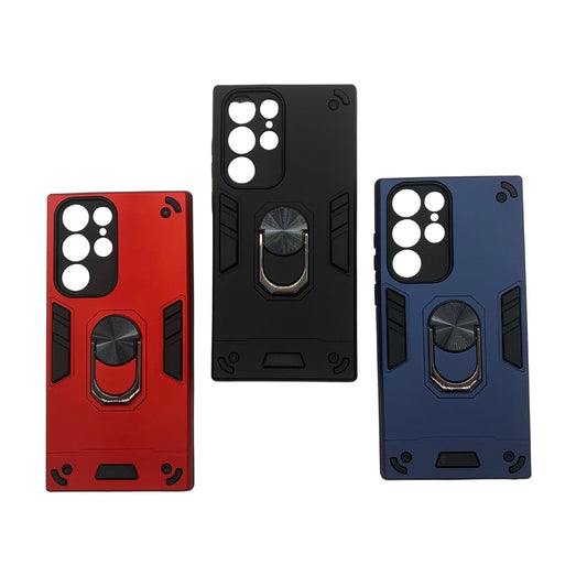 Samsung S22 Ultra Hard PC Case with Ring Holder, Shockproof Slim Cover