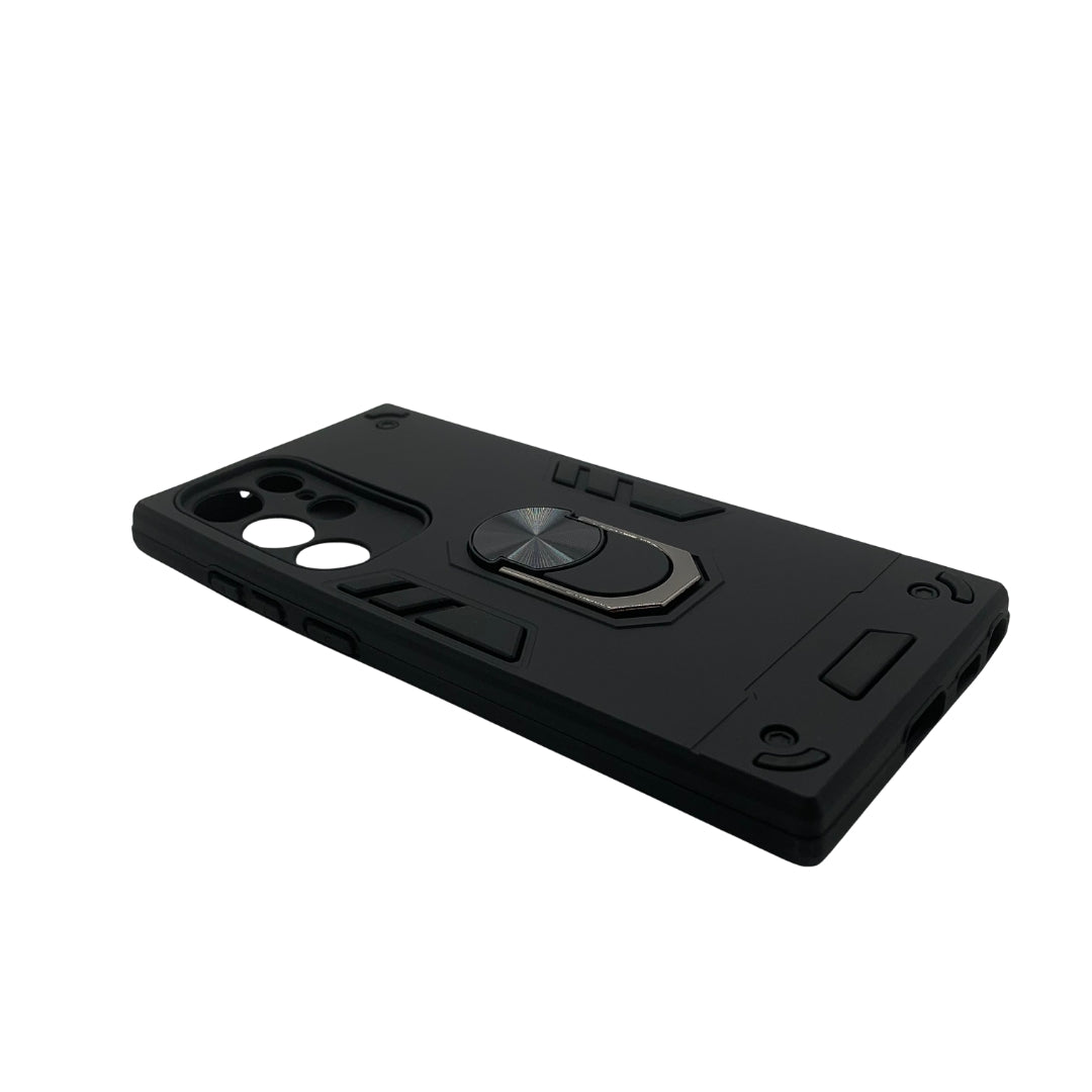 Samsung S22 Ultra Hard PC Case with Ring Holder, Shockproof Slim Cover