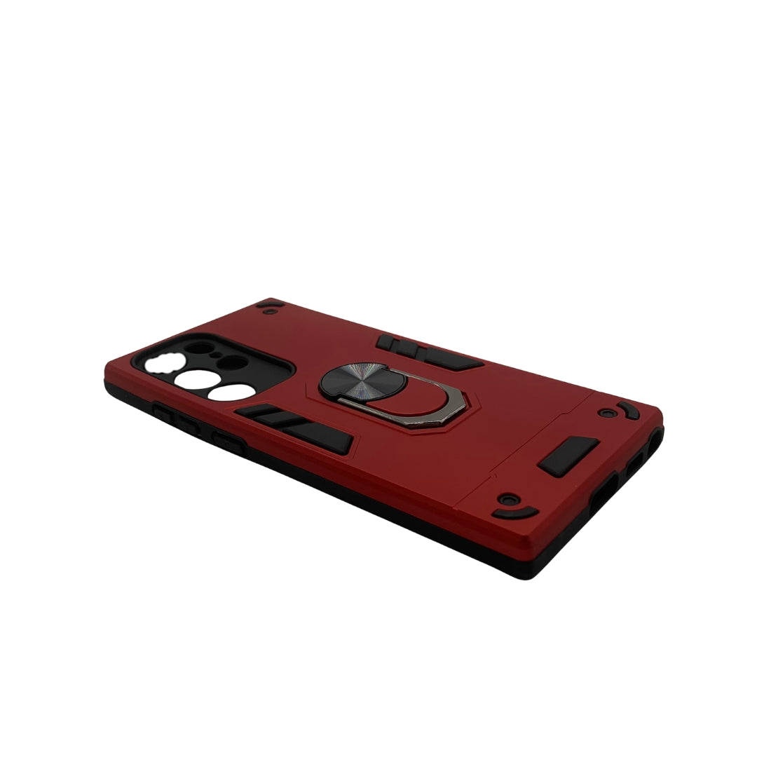 Samsung S22 Ultra Hard PC Case with Ring Holder, Shockproof Slim Cover