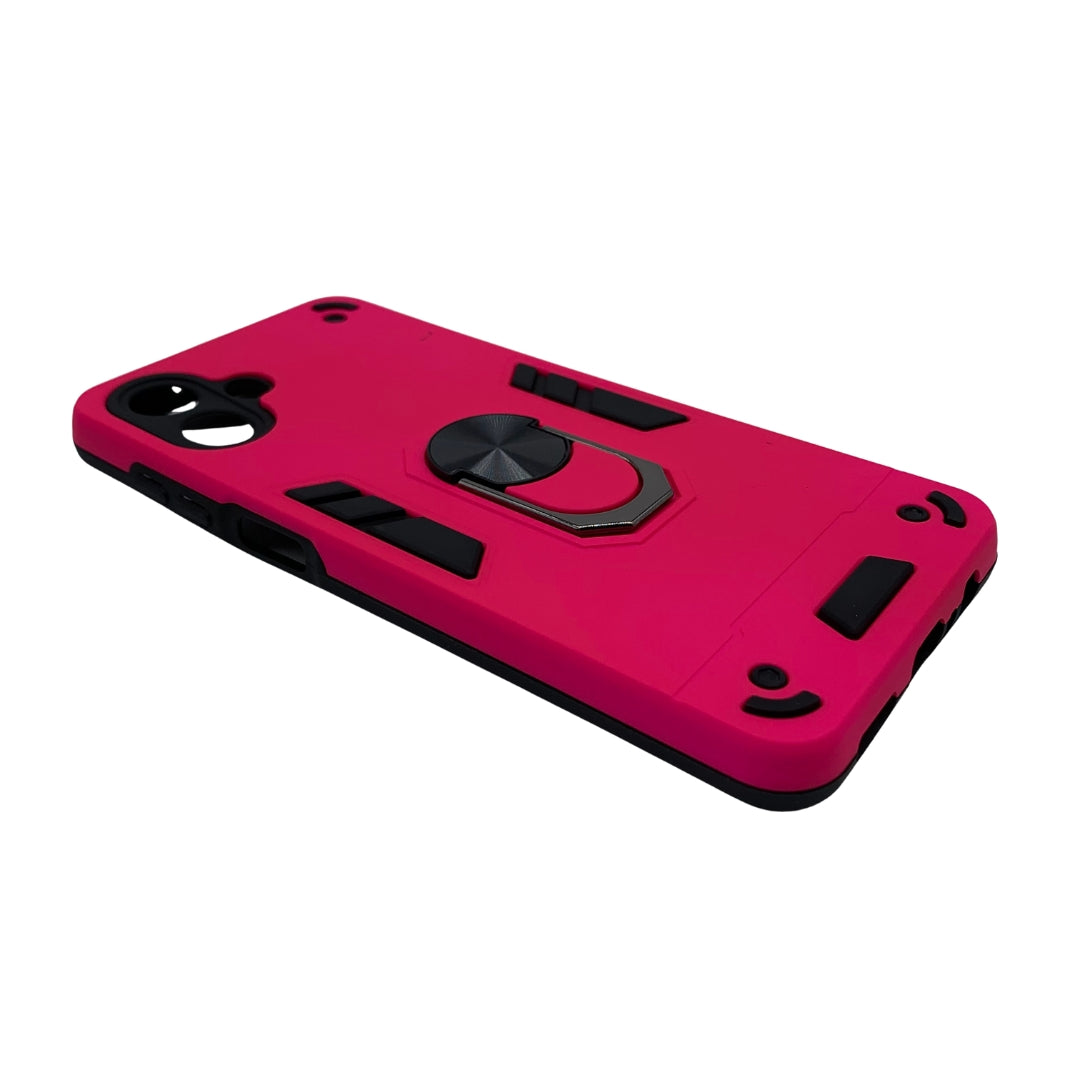 Samsung A07 Shockproof Hard PC Case with Ring Holder