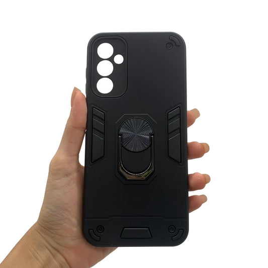 Samsung A14 Hard PC Case with Ring Holder - Shockproof Slim Cover