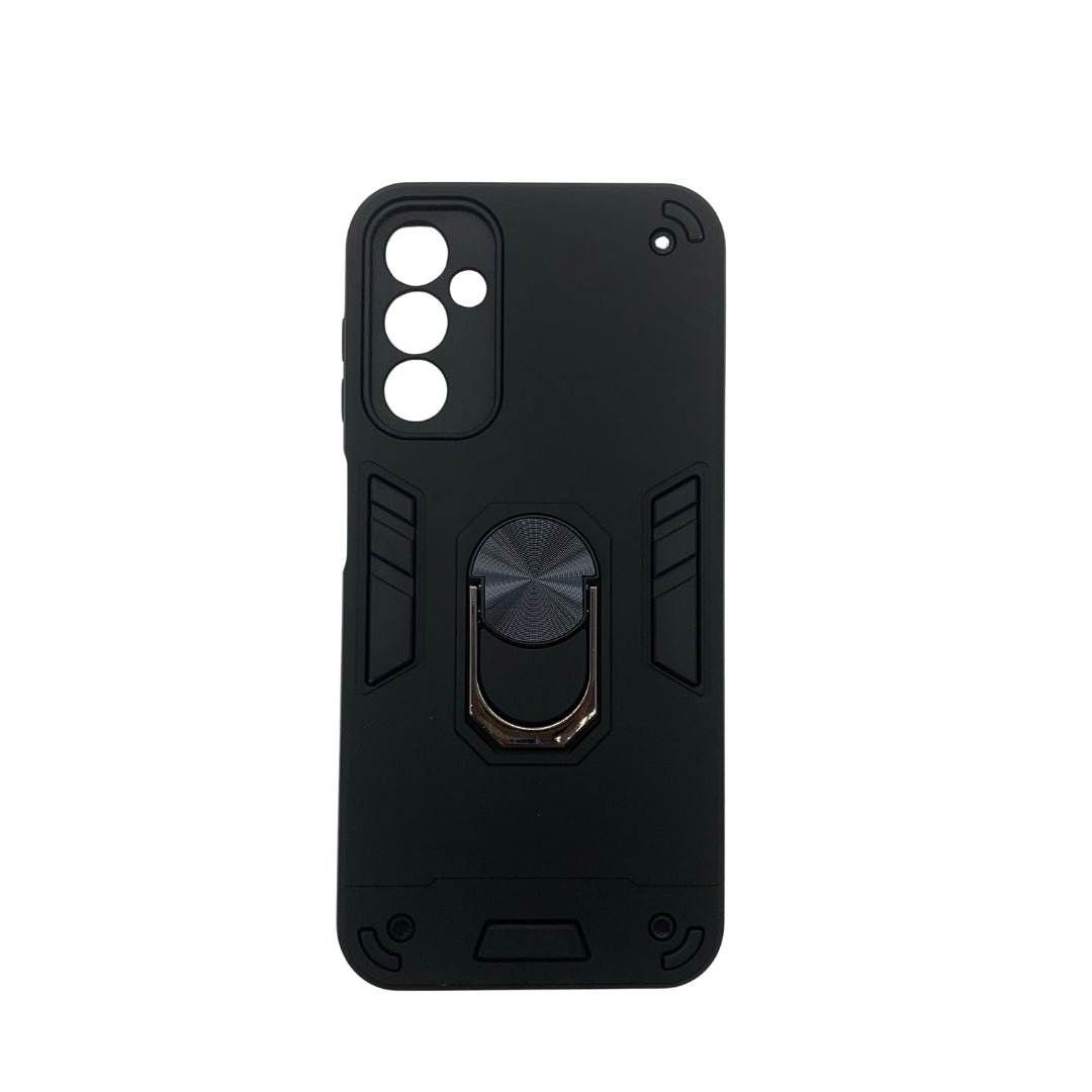 Samsung A14 Hard PC Case with Ring Holder - Shockproof Slim Cover
