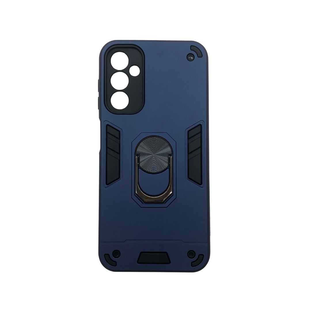 Samsung A14 Hard PC Case with Ring Holder - Shockproof Slim Cover