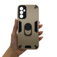 Samsung A14 Hard PC Case with Ring Holder - Shockproof Slim Cover