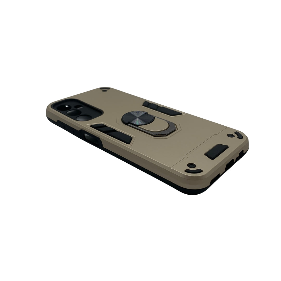 Samsung A14 Hard PC Case with Ring Holder - Shockproof Slim Cover