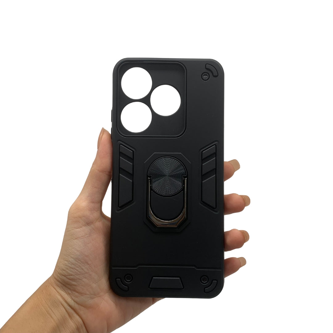 Tecno Spark 10 Hard PC Case with Ring Holder - Shockproof Slim Cover