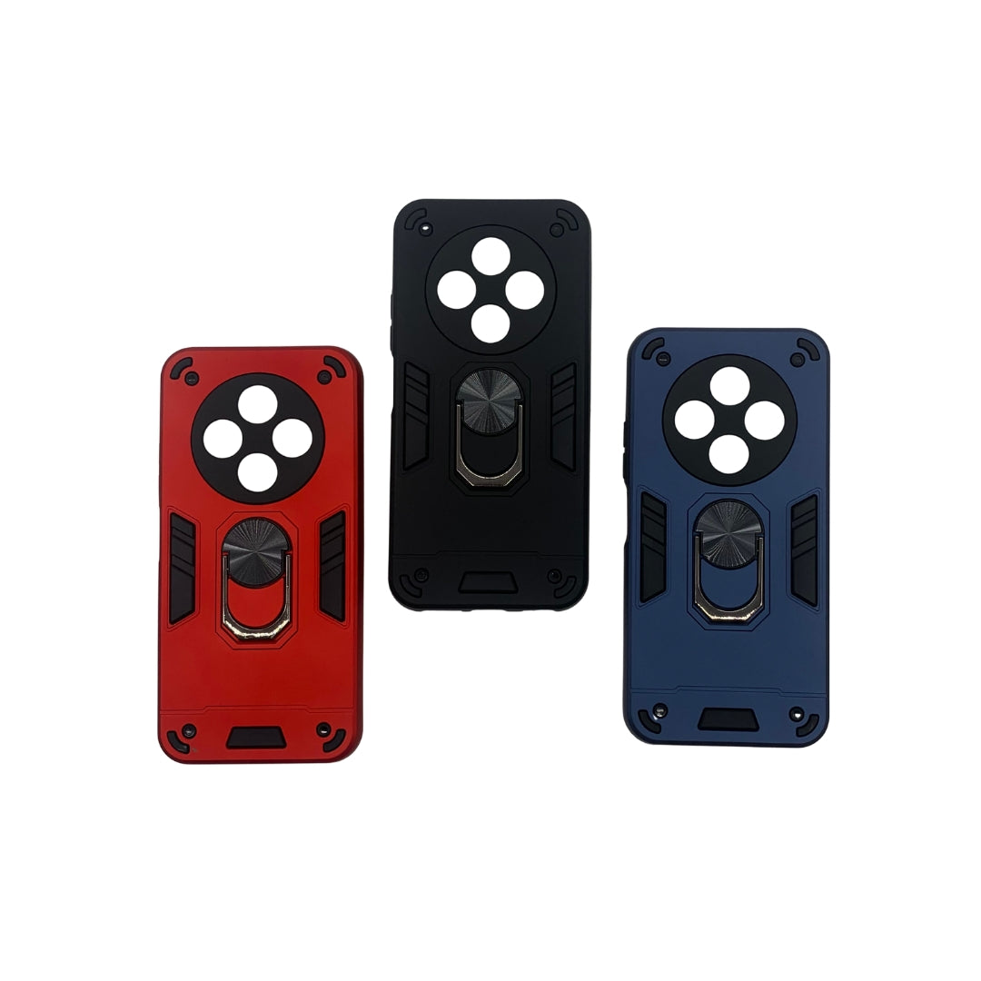 Tecno Spark 30C Hard Shockproof Case with Ring Holder & Kickstand