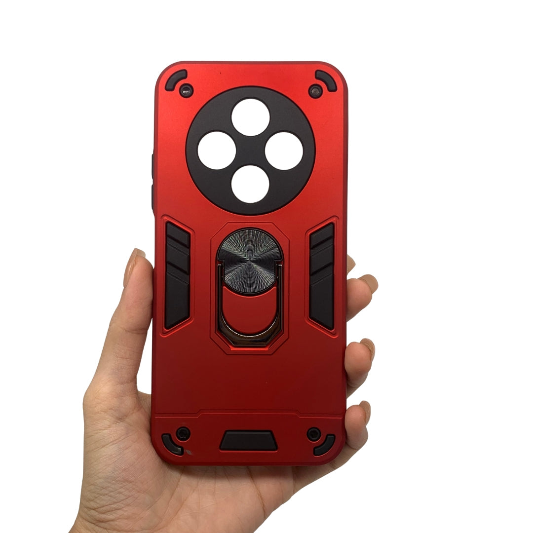 Tecno Spark 30C Hard Shockproof Case with Ring Holder & Kickstand