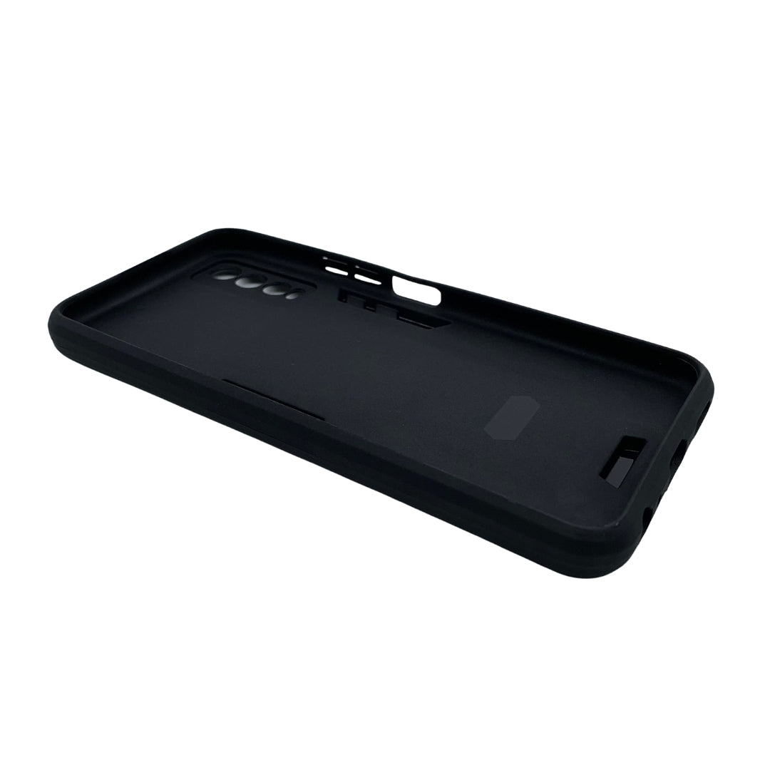 Vivo Y12s Hard PC Case with Ring Holder - Shockproof Armour Back Cover