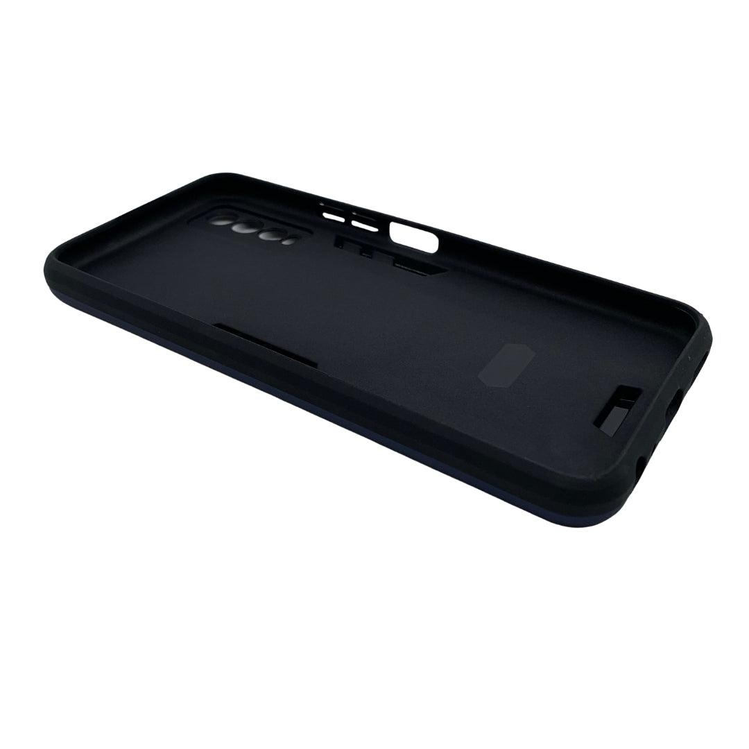 Vivo Y12s Hard PC Case with Ring Holder - Shockproof Armour Back Cover