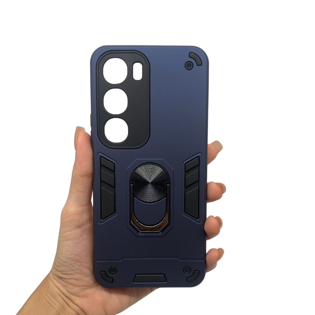 Vivo Y19s Hard PC Shockproof Case with Ring Holder Slim Cover