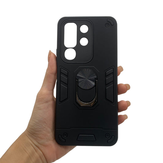 Vivo Y29 4G Hard PC Case: Shockproof Slim Cover with Ring Holder