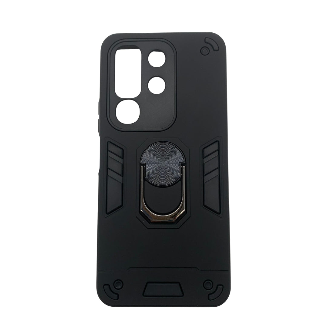 Vivo Y29 4G Hard PC Case: Shockproof Slim Cover with Ring Holder