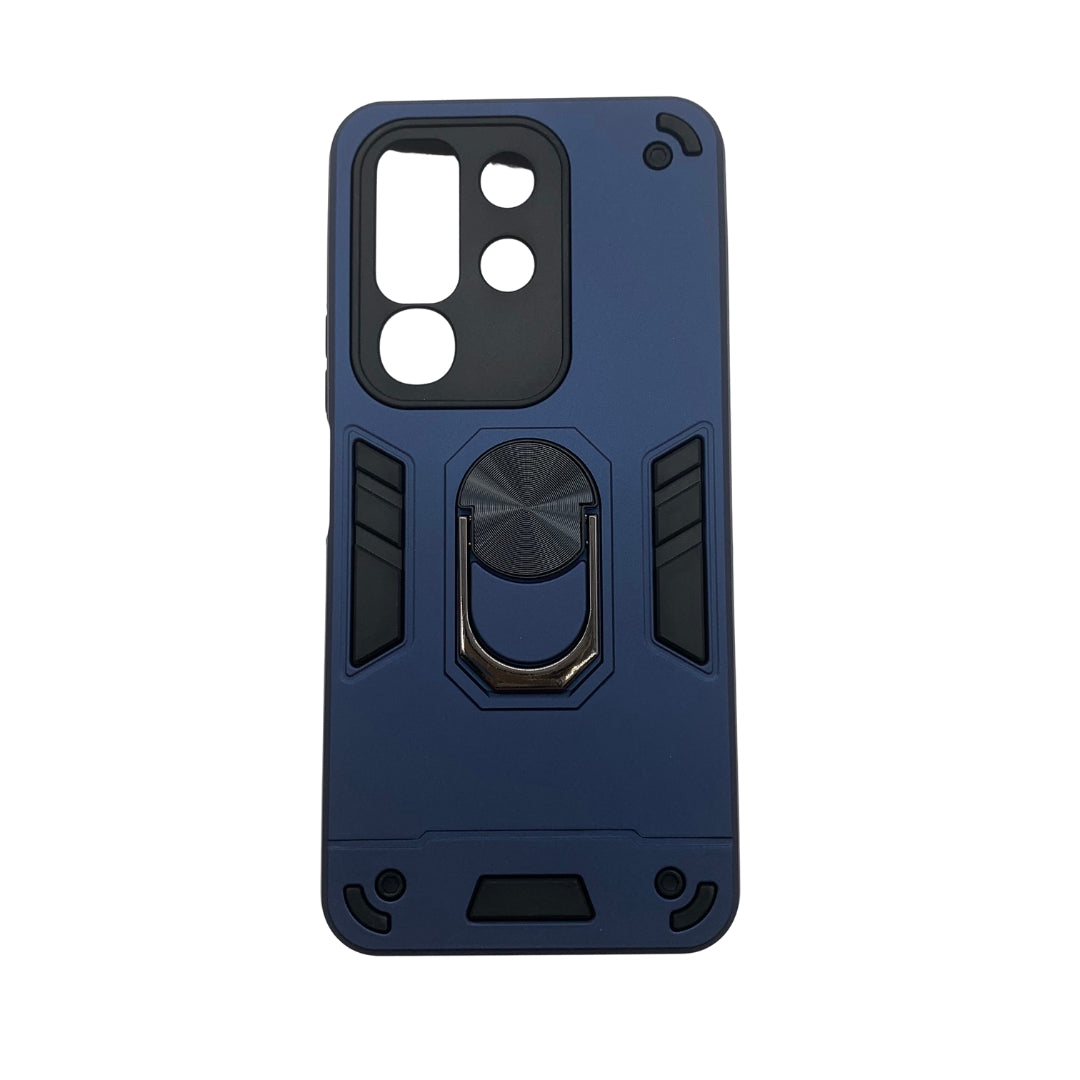 Vivo Y29 4G Hard PC Case: Shockproof Slim Cover with Ring Holder
