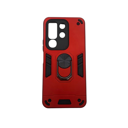 Vivo Y29 4G Hard PC Case: Shockproof Slim Cover with Ring Holder