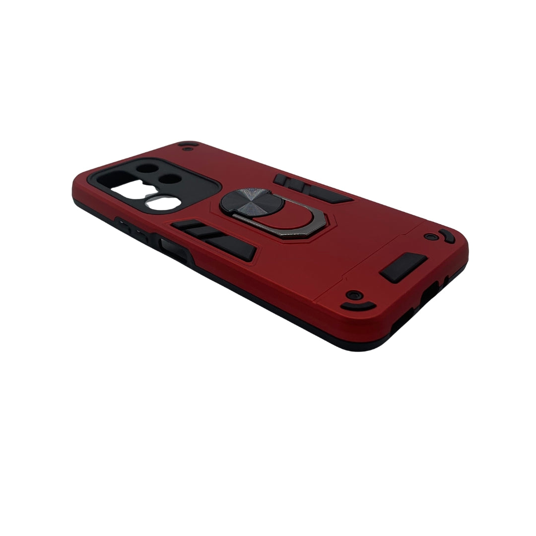Vivo Y29 4G Hard PC Case: Shockproof Slim Cover with Ring Holder