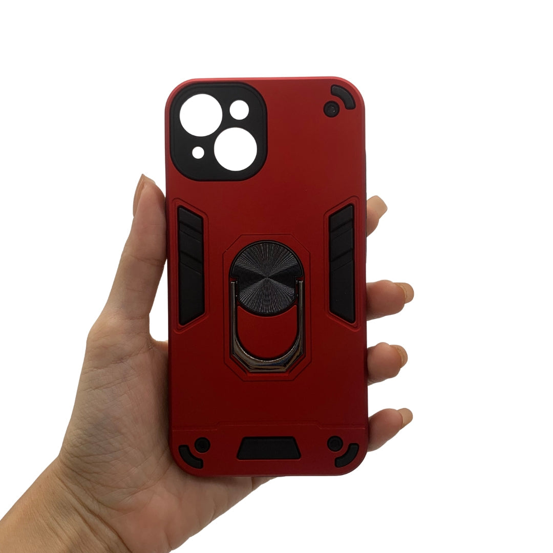 iPhone 14 Ring Holder Case, Shockproof Slim PC Cover
