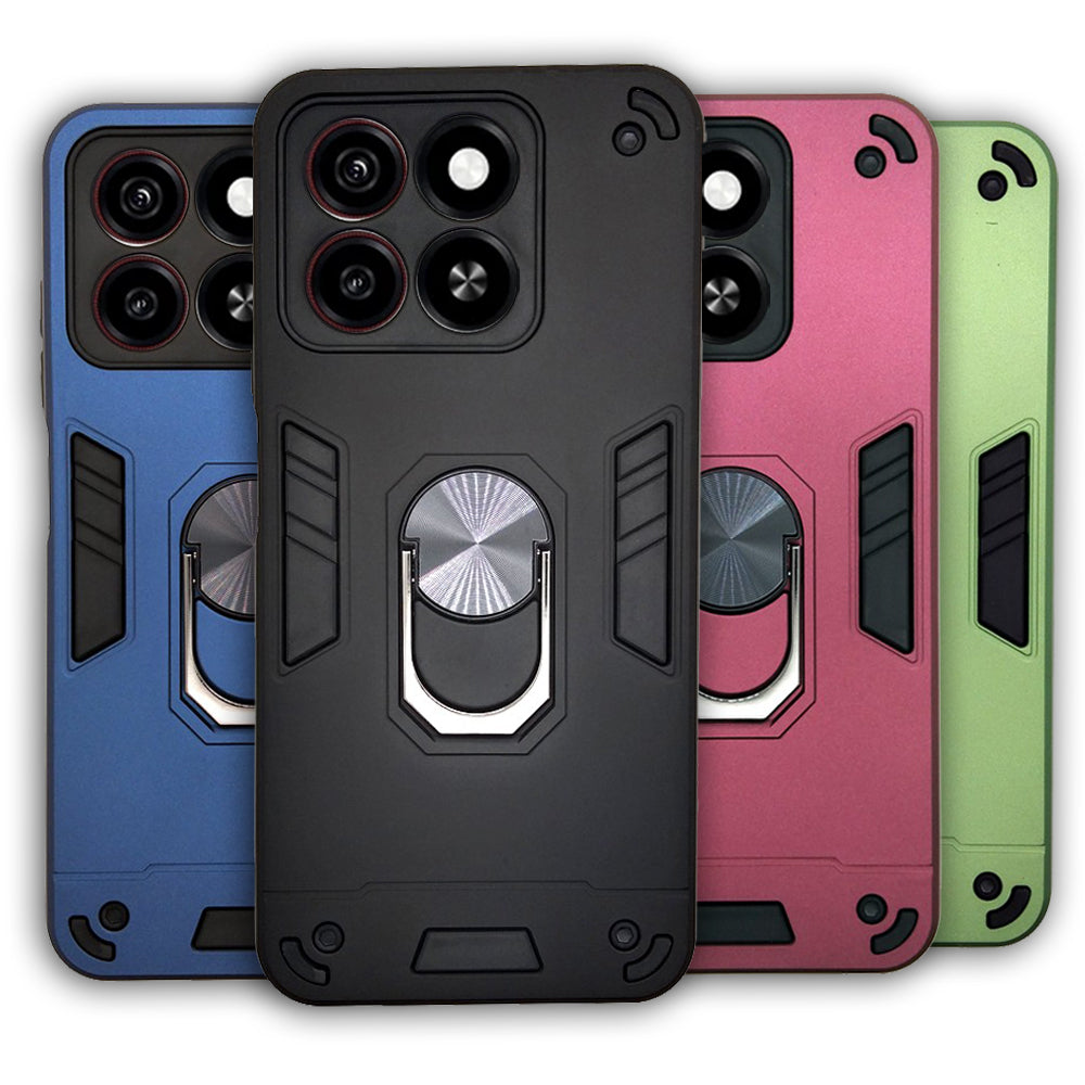 ZTE Blade A35 Hard PC Case with ring holder Shockproof Slim back Cover