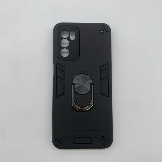 OPPO A16 Case with Ring Holder - Hard PC Shockproof Slim Cover