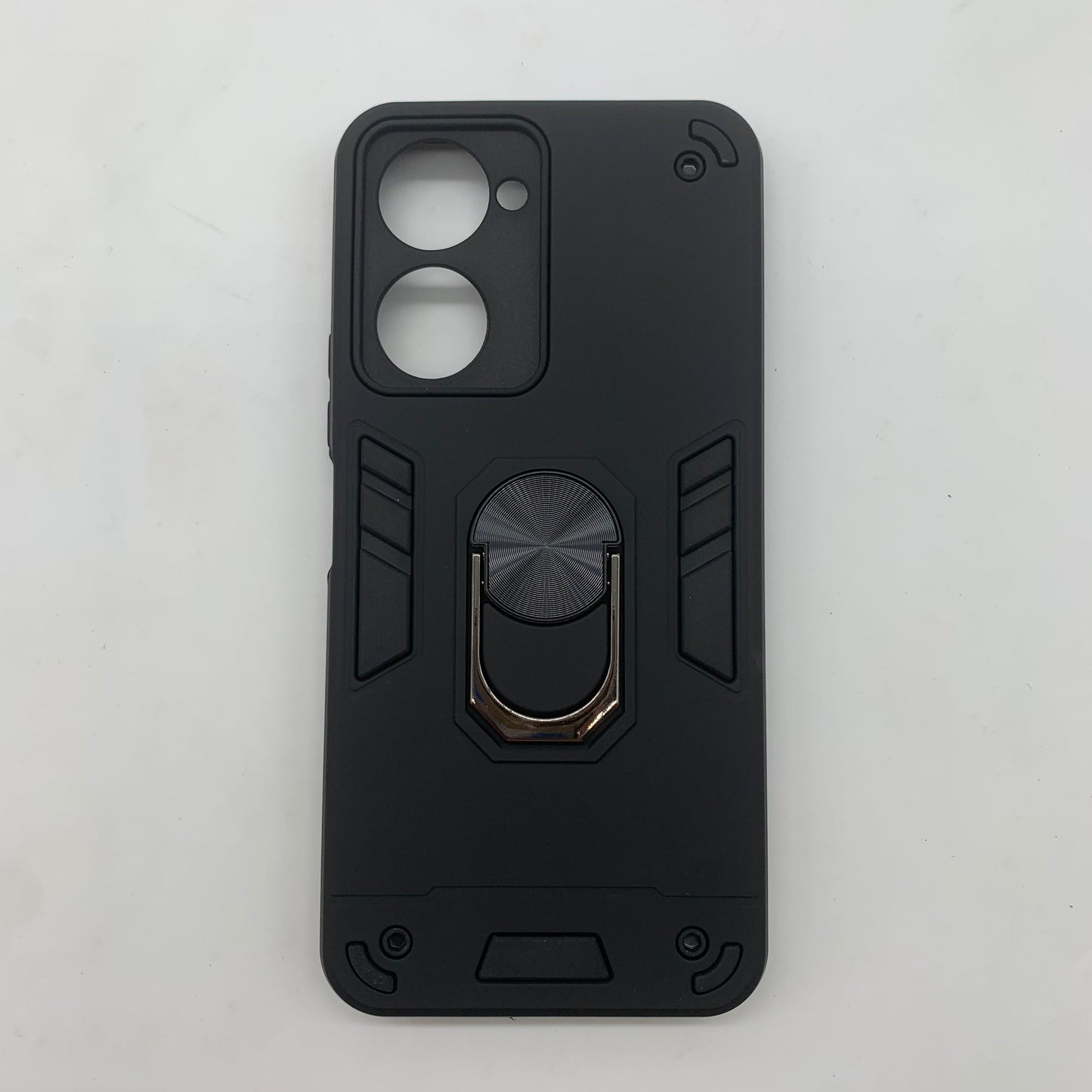 Vivo Y03 Hard PC Shockproof Case with Ring Holder - Slim Back Cover