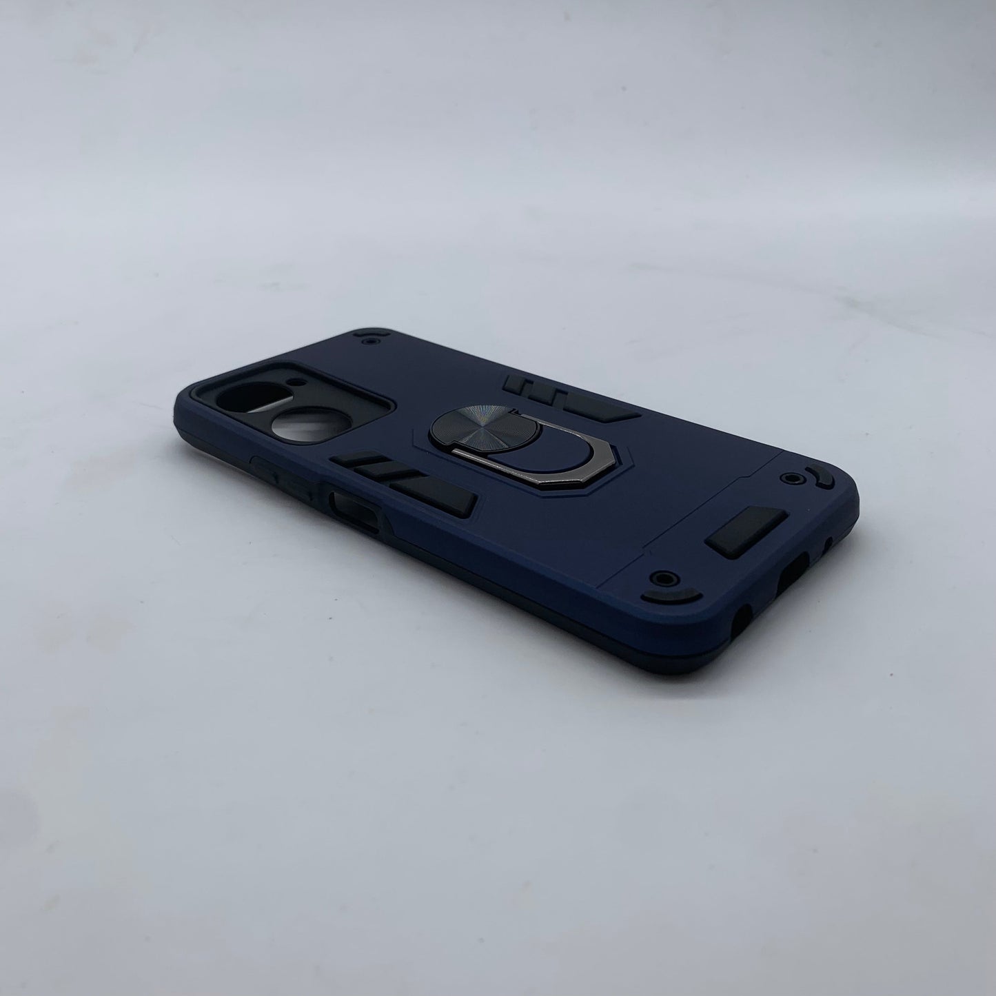 Vivo Y03 Hard PC Shockproof Case with Ring Holder - Slim Back Cover