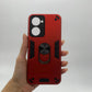 Vivo Y03 Hard PC Shockproof Case with Ring Holder - Slim Back Cover