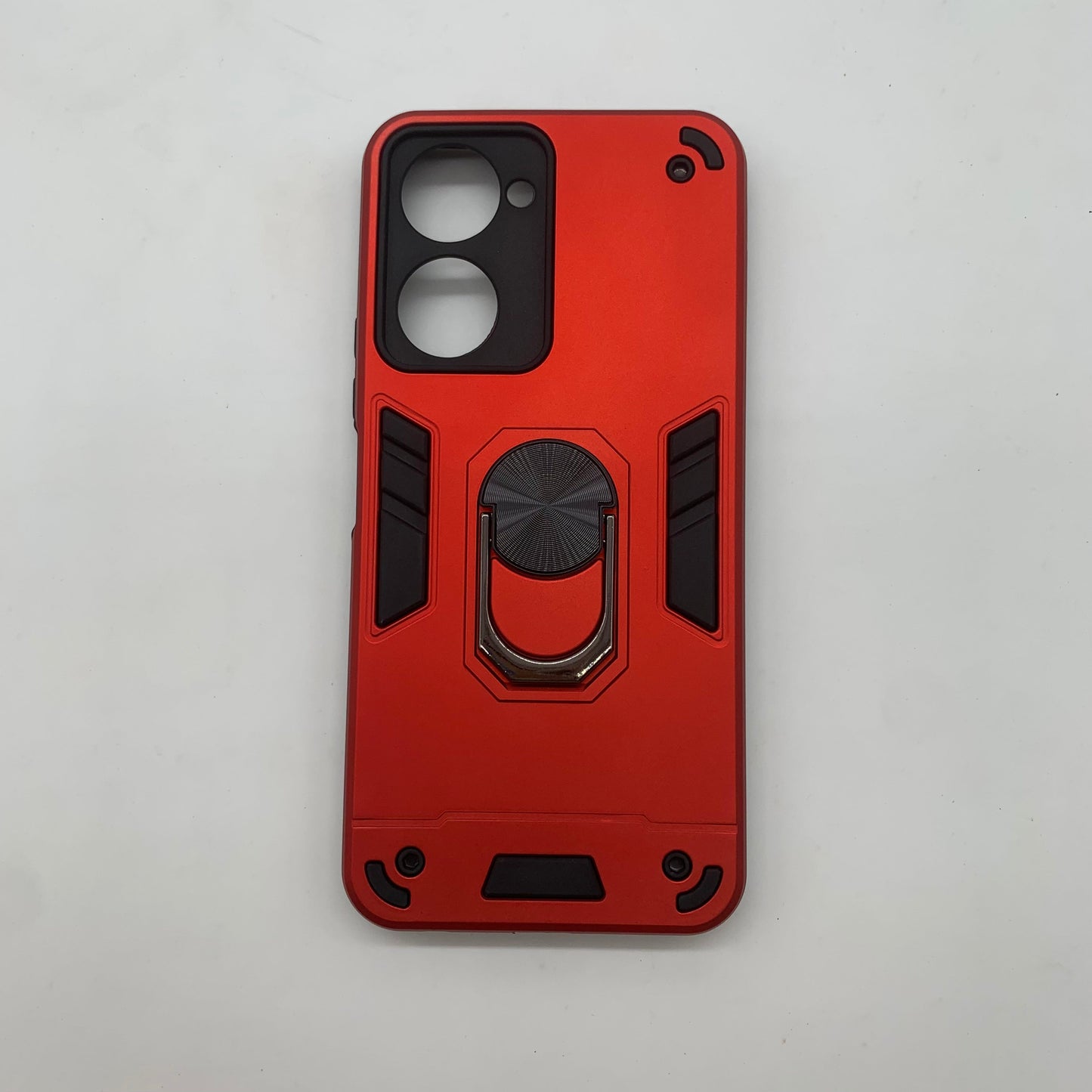 Vivo Y03 Hard PC Shockproof Case with Ring Holder - Slim Back Cover