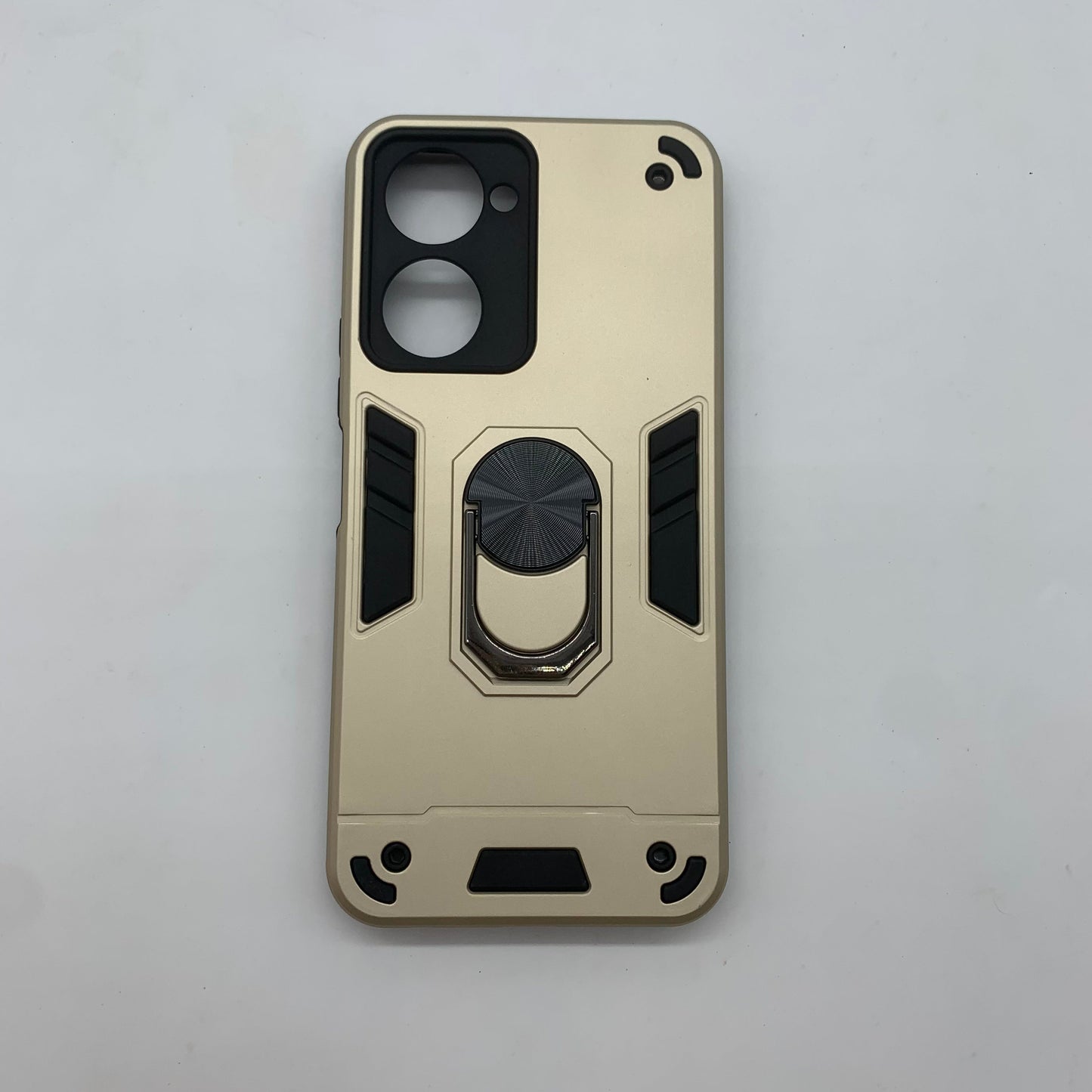 Vivo Y03 Hard PC Shockproof Case with Ring Holder - Slim Back Cover