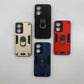 Vivo Y03 Hard PC Shockproof Case with Ring Holder - Slim Back Cover