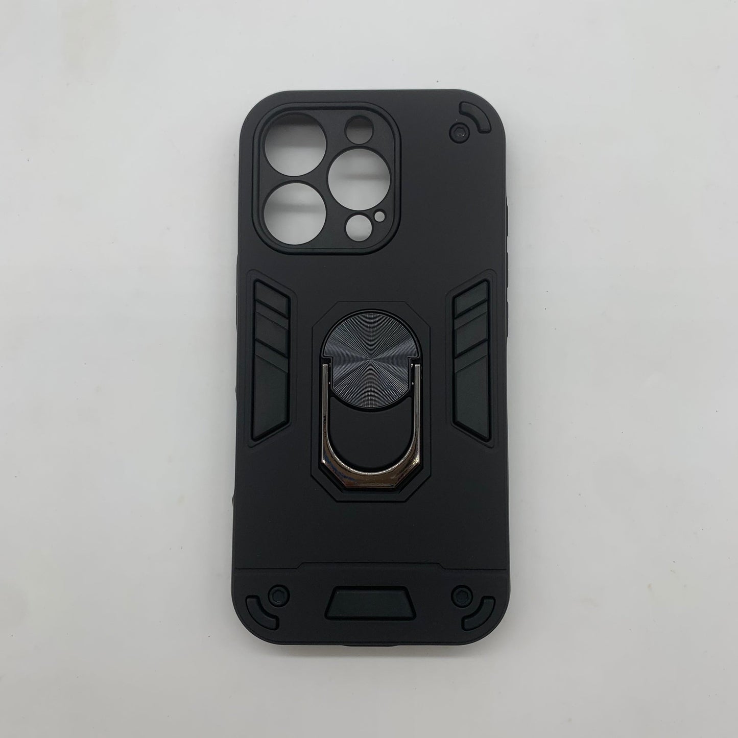 iPhone 16 Pro Hard PC Case with Ring Holder - Shockproof Slim Cover