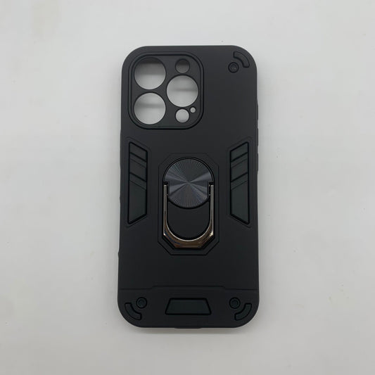 iPhone 16 Pro Hard PC Case with Ring Holder - Shockproof Slim Cover