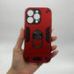 iPhone 16 Pro Hard PC Case with Ring Holder - Shockproof Slim Cover